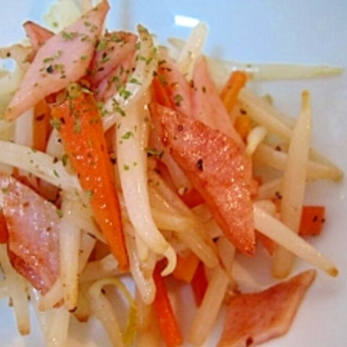 お弁当に もやしとハムの炒め物 レシピ 作り方 By ミルク白うさぎ 楽天レシピ